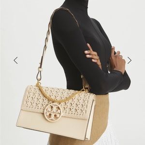 Miller Basketweave Leather Shoulder Bag